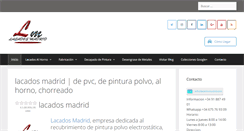 Desktop Screenshot of lacadosmadrid.com