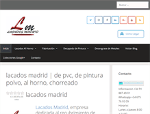 Tablet Screenshot of lacadosmadrid.com